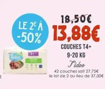 Naturalia JIDOO Couches t4+ offre