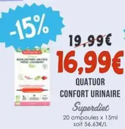 Naturalia SUPERDIET Quatuor confort urinaire offre