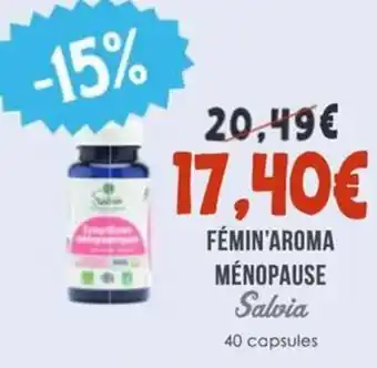 Naturalia SALVIA Fémin'aroma ménopause offre