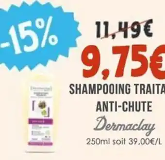 Naturalia DERMACLAY Shampooing traitant anti-chute offre