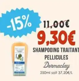 Naturalia DERMACLAY Shampooing traitant pellicules offre