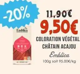 Naturalia EMBICA Coloration végétale châtain acajou offre