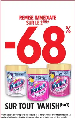 Intermarché Hyper VANISH Sur tout offre