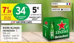 Intermarché Hyper HEINEKEN Bière blonde offre