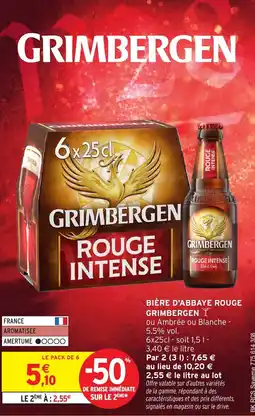 Intermarché Hyper GRIMBERGEN Bière d'abbaye rouge offre