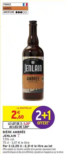 Intermarché Hyper JENLAIN Bière ambrée offre