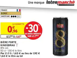 Intermarché Hyper KINGS BRAU Bière forte offre