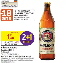 Intermarché Hyper PAULANER Bière blanche offre