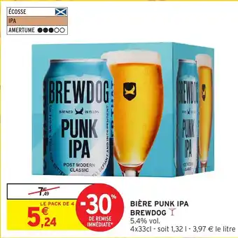 Intermarché Hyper BREWDOG  Bière punk ipa offre