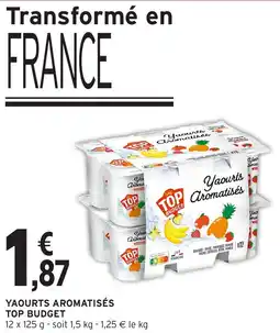 Intermarché Hyper TOP BUDGET Yaourts aromatisés offre