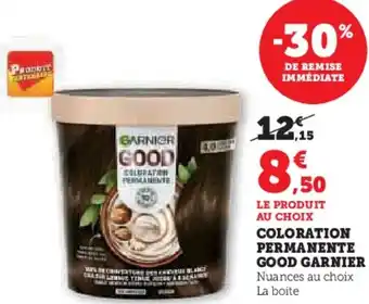 Hyper U Coloration permanente good garnier offre