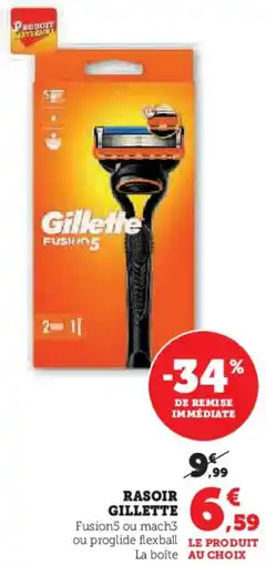 Hyper U Rasoir gillette offre