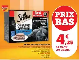 Hyper U Repas pour chat sheba offre