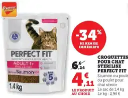 Hyper U Croquettes pour chat sterilise perfect fit offre