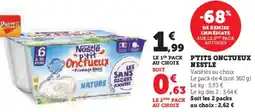 Hyper U P'tits onctueux nestle offre