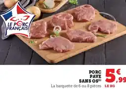 Hyper U Porc pave sans os offre