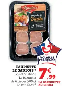 Hyper U Paupiette le gaulois offre