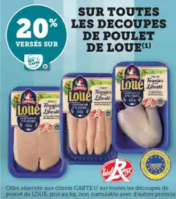 Hyper U Sur toutes les decoupes de poulet de loue offre