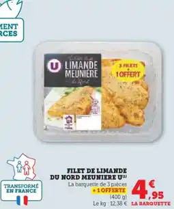 Hyper U Filet de limande du nord meuniere u offre