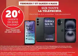 Hyper U Sur toute la téléphonie offre