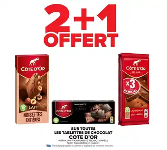 Carrefour Market Sur toutes les tablettes de chocolat cote d'or offre