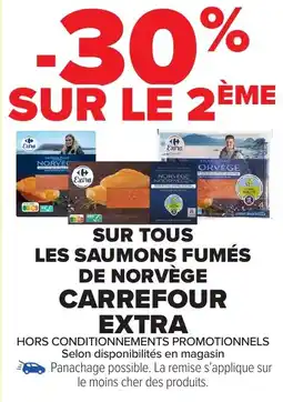 Carrefour Market Sur tous les saumons fumés de norvège carrefour extra offre