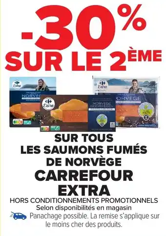 Carrefour Market Sur tous les saumons fumés de norvège carrefour extra offre