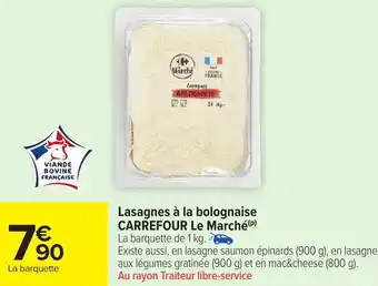 Carrefour Market Lasagnes à la bolognaise carrefour le marché offre