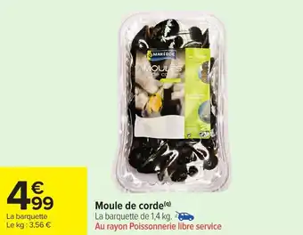 Carrefour Market Moule de corde offre