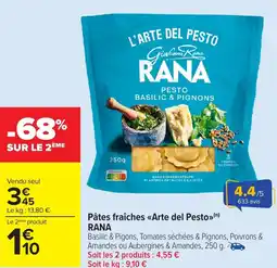 Carrefour Market Pâtes fraîches Arte del Pesto Rana offre