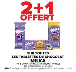 Carrefour Market Sur toutes les tablettes de chocolat milka offre