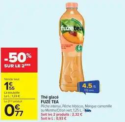 Carrefour Market Thé glacé fuze tea offre