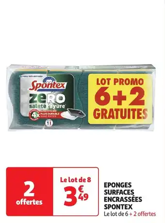 Auchan Eponges surfaces encrassées spontex offre