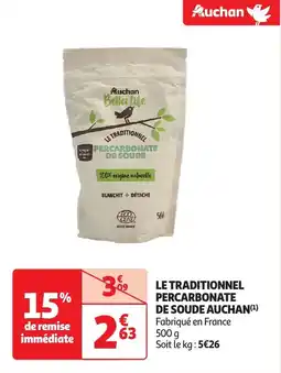 Auchan Le traditionnel percarbonate de soude auchan offre