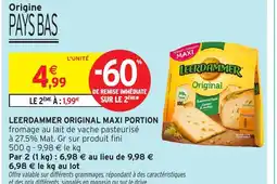 Intermarché Hyper LEERDAMMER Original maxi portion offre