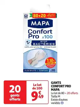 Auchan Gants confort pro mapa offre