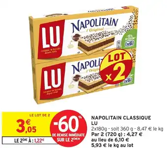 Intermarché Hyper LU Napolitain classique offre