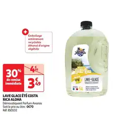 Auchan Lave glace été costa rica aloha offre