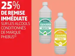 Auchan Sur les alcools conditionnés de marque phebus offre