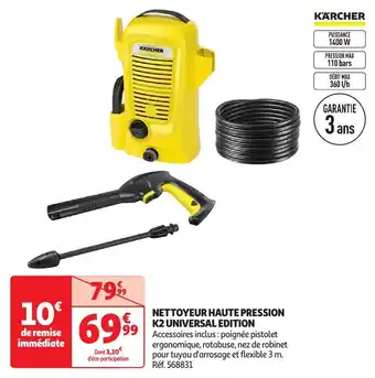 Auchan Nettoyeur haute pression k2 universal edition offre