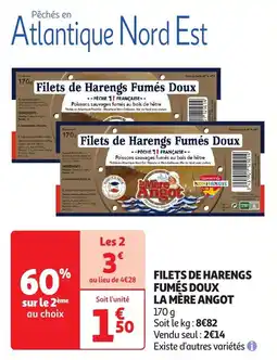 Auchan Filets de harengs fumés doux la mère angot offre