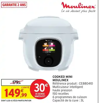 Intermarché Hyper MOULINEX Cookeo mini offre