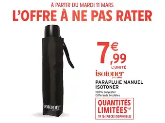 Intermarché Hyper ISOTONER Parapluie manuel offre