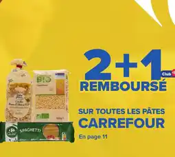 Carrefour Sur toutes les pâtes carrefour offre