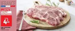 Auchan Porc: côte échine avec os offre