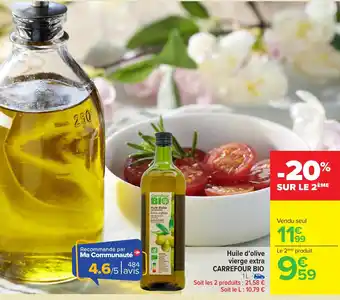 Carrefour CARREFOUR BIO Huile d'olive vierge extra offre