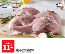 Auchan 8 gigolettes de lapin offre