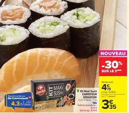 Carrefour CARREFOUR SENSATION Kit Maki Sushi offre