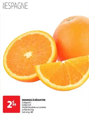 Auchan Oranges à déguster offre