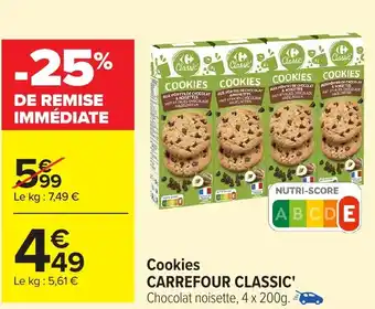 Carrefour CARREFOUR CLASSIC Cookies offre